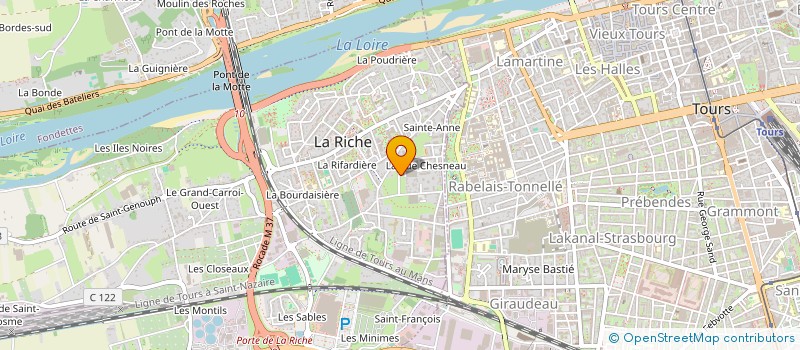 localisation de l'entreprise TISSERINS, ASSOCIATION D'HABITAT PARTAGE  LA RICHE