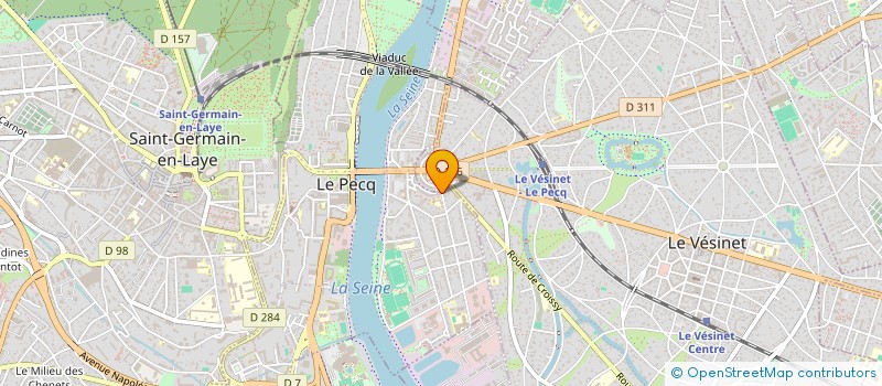 localisation de l'entreprise TISSIER CHARLES ET MARTHE  LE PECQ