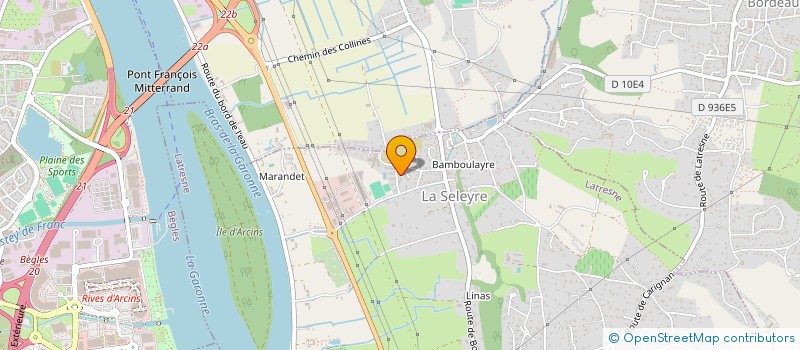 localisation de l'entreprise TISSONS NOS DIFFERENCES  (TND)  LATRESNE