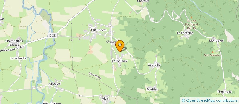 localisation de l'entreprise TISSOT FAVIER ENERGIE  BEURRIERES