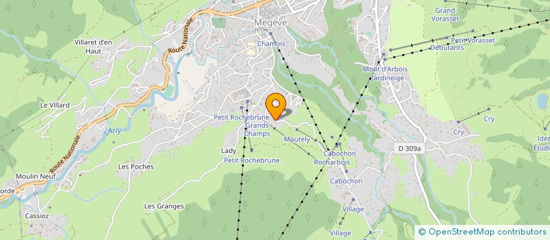 localisation de l'entreprise TISSOT MOTOCULTURE à MEGEVE