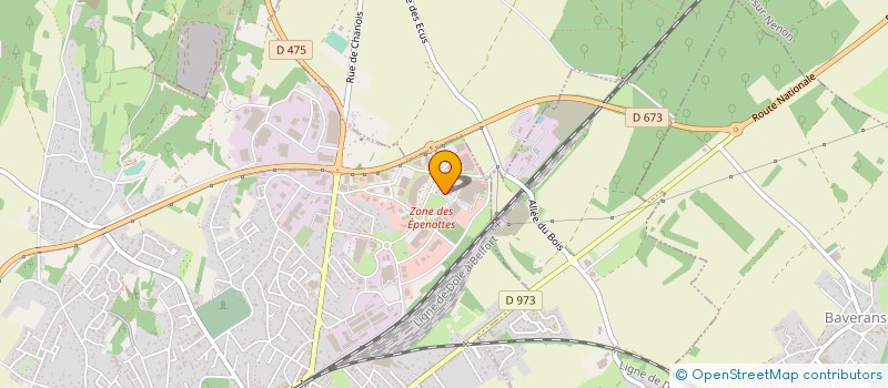 localisation de l'entreprise TISSOT-SPORTS SA à CHOISEY