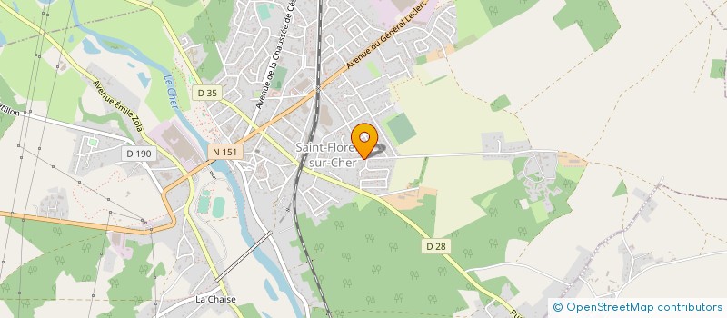 localisation de l'entreprise TISSOT TRANSPORT SARL  SAINT-FLORENT-SUR-CHER