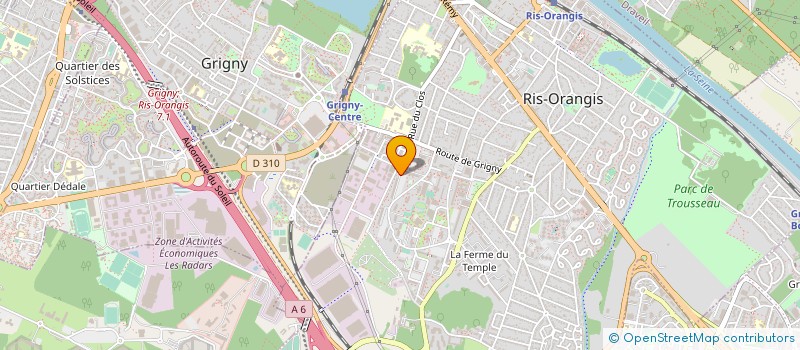 localisation de l'entreprise TISSOU TRANS à RIS-ORANGIS