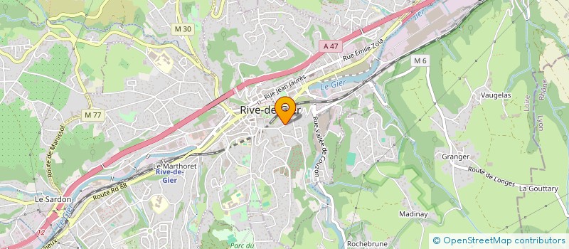 localisation de l'entreprise TISSU D'ESPOIR  RIVE-DE-GIER