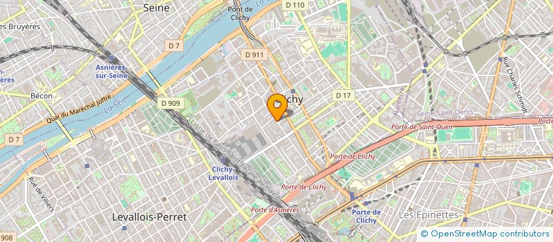 localisation de l'entreprise TISSULUX à CLICHY