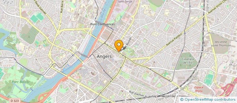 localisation de l'entreprise TISSUP à ANGERS