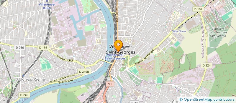 localisation de l'entreprise TISSURAMA S A  VILLENEUVE-SAINT-GEORGES