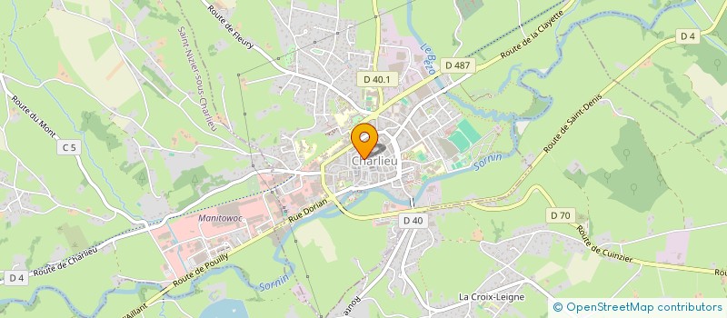 localisation de l'entreprise TISSUS CHRIS MO  CHARLIEU