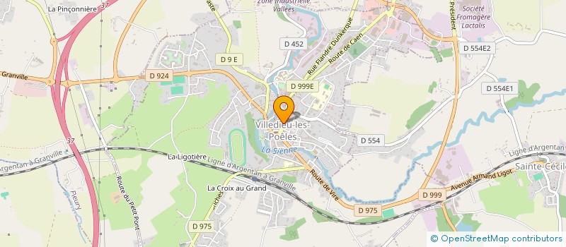 localisation de l'entreprise TISSUS & CO  VILLEDIEU-LES-POELES-ROUFFIGNY