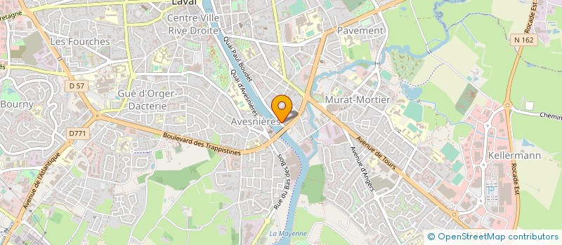 localisation de l'entreprise TISSUS D'AVESNIERES à LAVAL