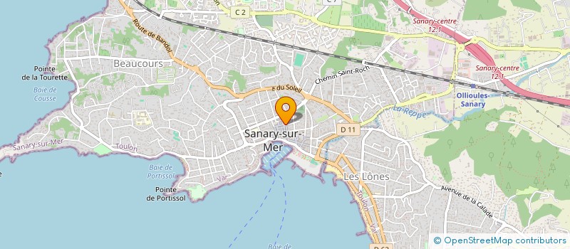 localisation de l'entreprise TISSUS DE PROVENCE à SANARY-SUR-MER
