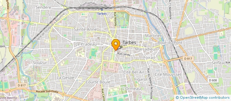 localisation de l'entreprise TISSUS DIFFUSION à TARBES