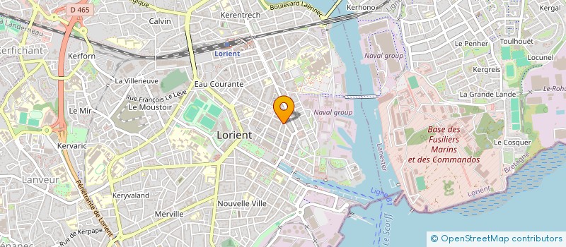 localisation de l'entreprise TISSUS DURET à LORIENT