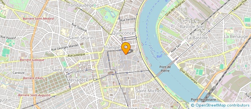 localisation de l'entreprise TISSUS ET MAISON à BORDEAUX