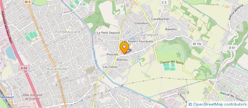 localisation de l'entreprise TISSUS EYCHENNE à LAUNAGUET