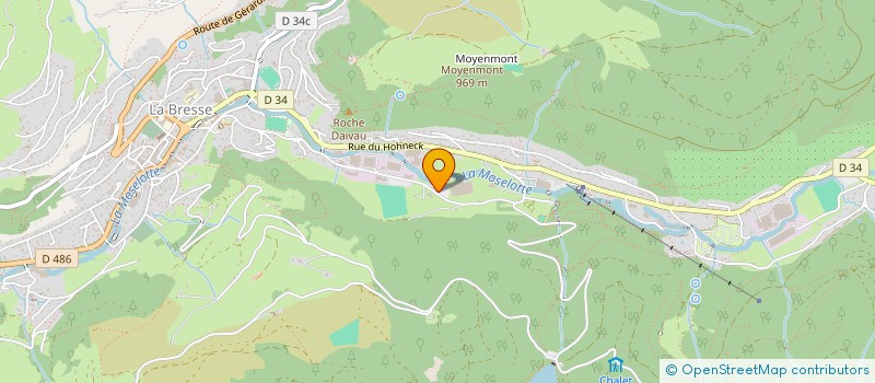 localisation de l'entreprise TISSUS GISELE à LA BRESSE