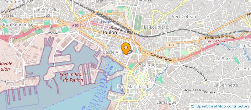 localisation de l'entreprise TISSUS LAFAYETTE à TOULON