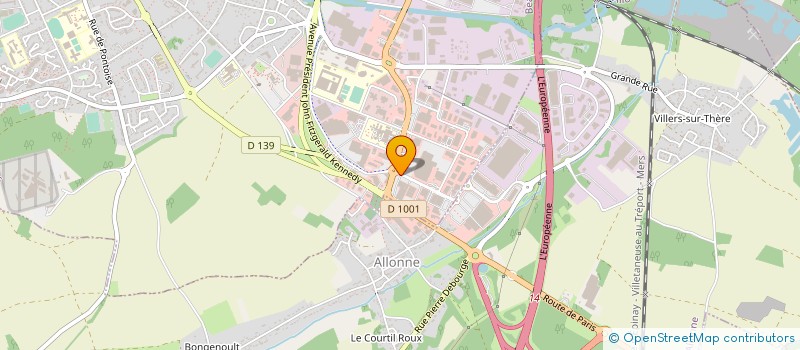 localisation de l'entreprise TISSUS MIRA à BEAUVAIS