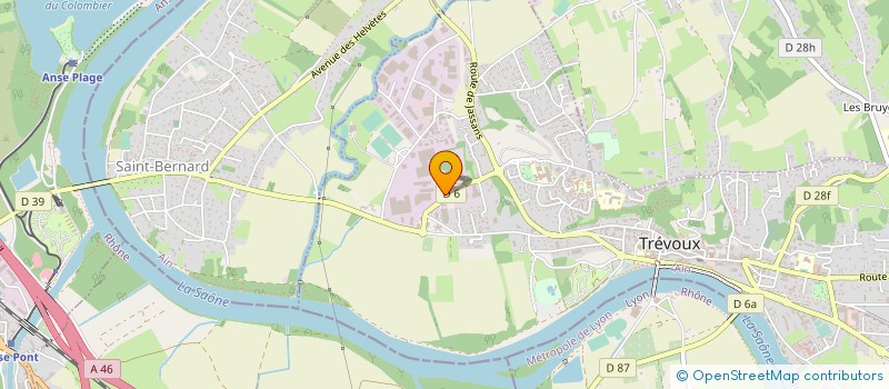 localisation de l'entreprise TISSUS TECHNIQUES DE TREVOUX à TREVOUX
