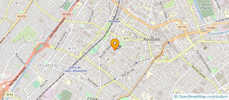 localisation de l'entreprise TISSUS VERDICKT à ROUBAIX