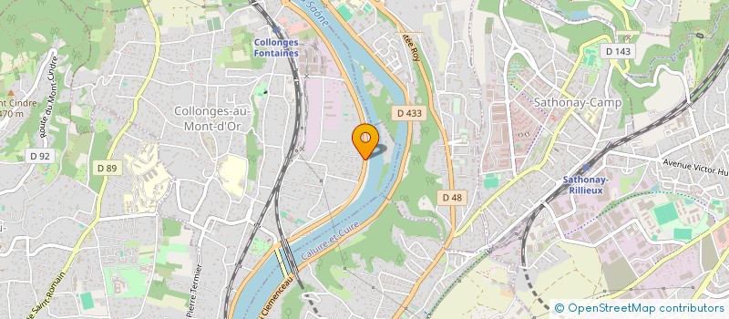 localisation de l'entreprise TITAN HOLDING  COLLONGES-AU-MONT-D'OR