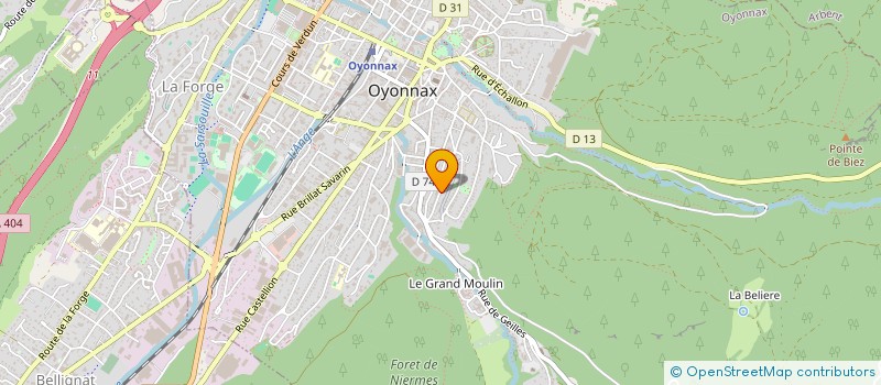 localisation de l'entreprise TITAN ISO à OYONNAX