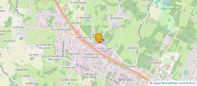 localisation de l'entreprise TITAN SAS à COUERON