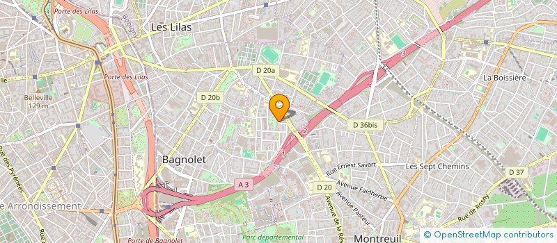localisation de l'entreprise TITANART  BAGNOLET