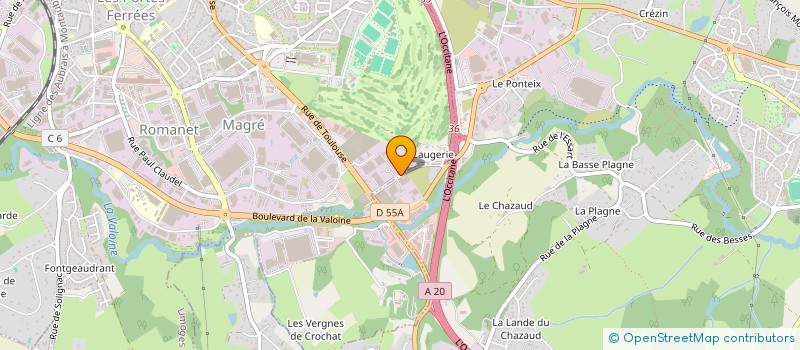 localisation de l'entreprise TITANE à LIMOGES