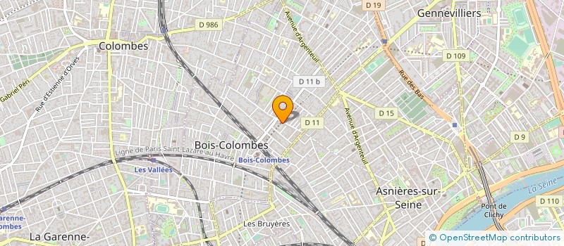 localisation de l'entreprise TITECH à BOIS-COLOMBES