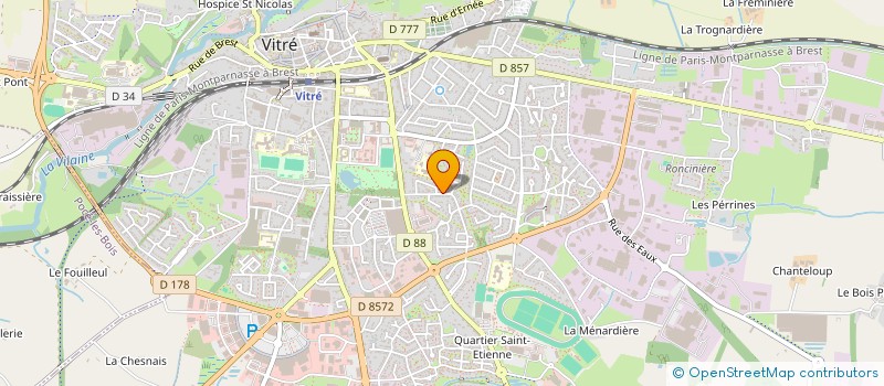 localisation de l'entreprise TITEUF  VITRE