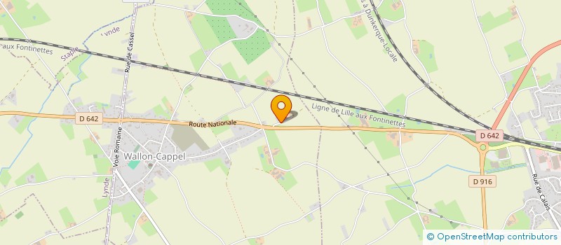 localisation de l'entreprise TITINVEST à WALLON-CAPPEL