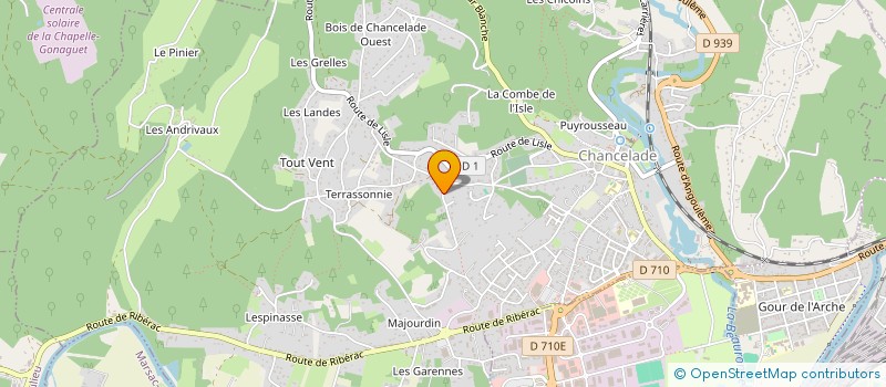 localisation de l'entreprise TITOLINES à CHANCELADE