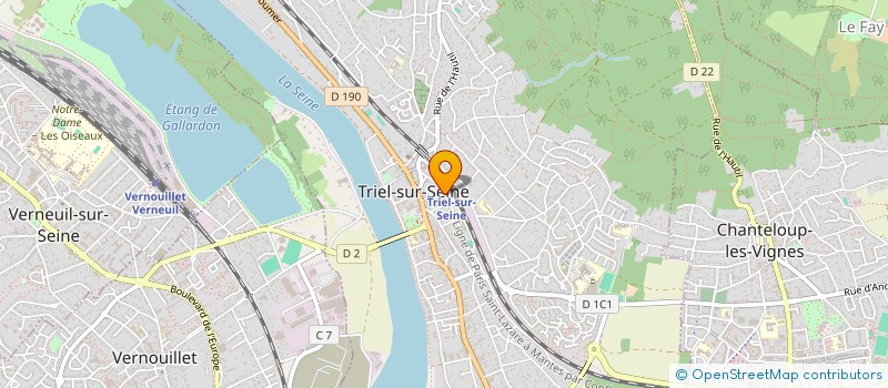 localisation de l'entreprise TITON PHARMACIE à TRIEL-SUR-SEINE