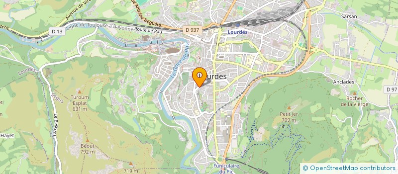 localisation de l'entreprise TITORA  LOURDES