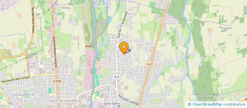 localisation de l'entreprise TITOU65 (TOUS INVESTIS, TOUS ORIGINAUX ET UNIQUES) à AUREILHAN