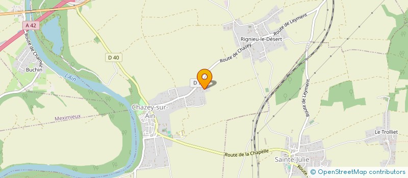 localisation de l'entreprise TITOULINE  CHAZEY-SUR-AIN