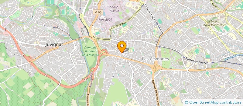 localisation de l'entreprise TITRA à MONTPELLIER