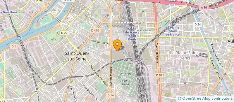 localisation de l'entreprise TITRA STUDIOS à SAINT-OUEN-SUR-SEINE