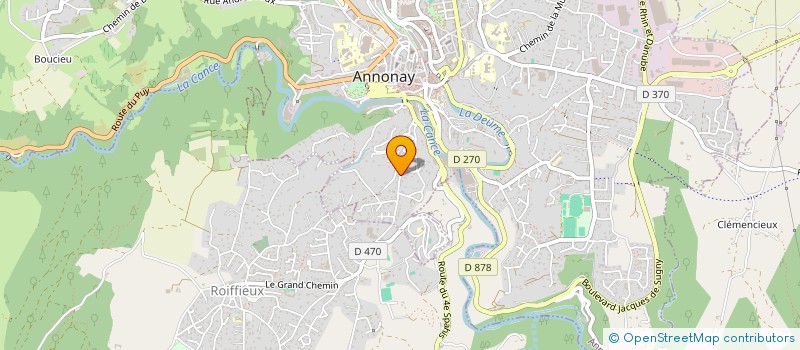 localisation de l'entreprise TITRE : ASSOCIATION SYNDICALE LIBRE DU LOTISSEMENT LES LILAS. à ANNONAY