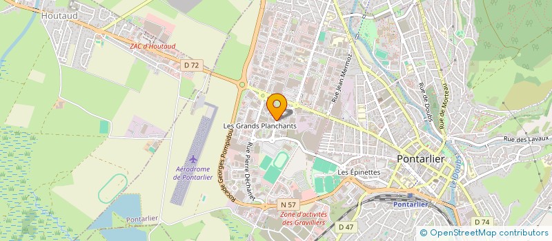 localisation de l'entreprise TITUS  PONTARLIER