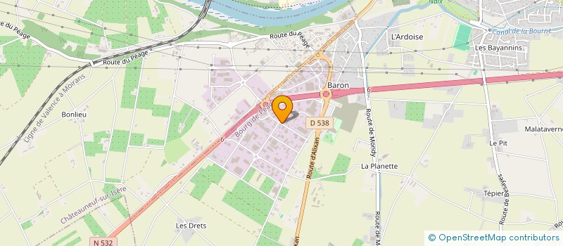 localisation de l'entreprise TITUS  BOURG-DE-PEAGE