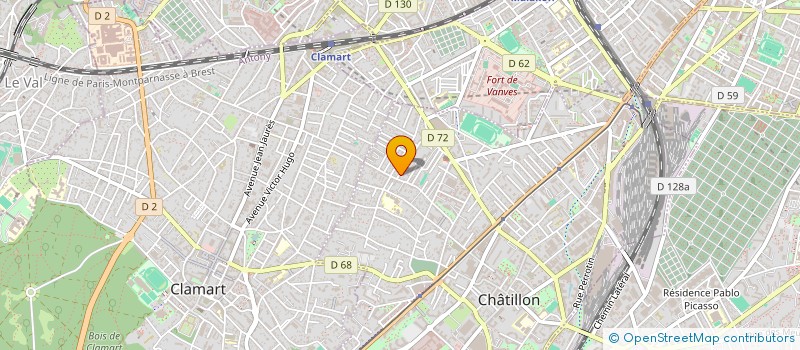 localisation de l'entreprise TITUS à CHATILLON