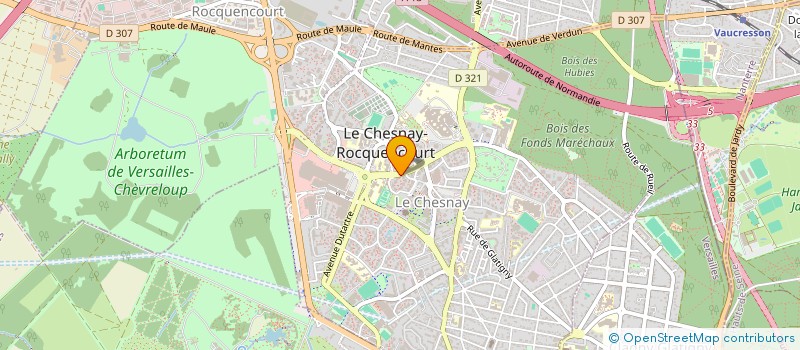 localisation de l'entreprise TIUZ  LE CHESNAY-ROCQUENCOURT