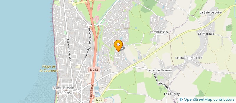 localisation de l'entreprise TIVA à SAINT-BREVIN-LES-PINS