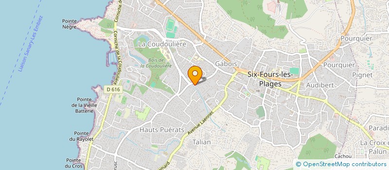 localisation de l'entreprise TIVALORCO à SIX-FOURS-LES-PLAGES