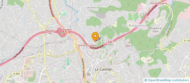 localisation de l'entreprise TIVEJA à LE CANNET