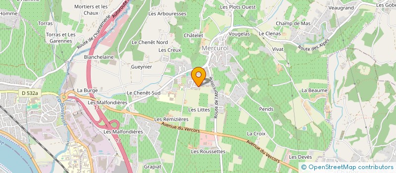 localisation de l'entreprise TIVELI33  MERCUROL-VEAUNES