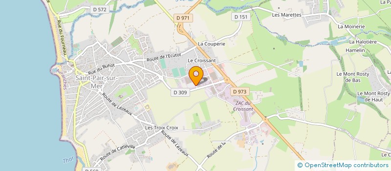 localisation de l'entreprise TIVIGA à SAINT-PAIR-SUR-MER